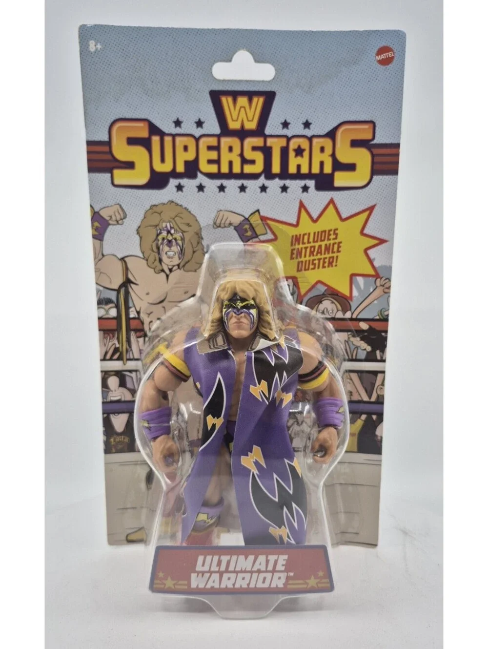 WWE Superstars Series 2 ULTIMATE WARRIOR Wrestling Figure Purple Robe New